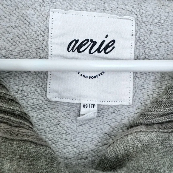 Aerie Olive Green Women's Cowl Neck Sweater - Picture 2 of 3